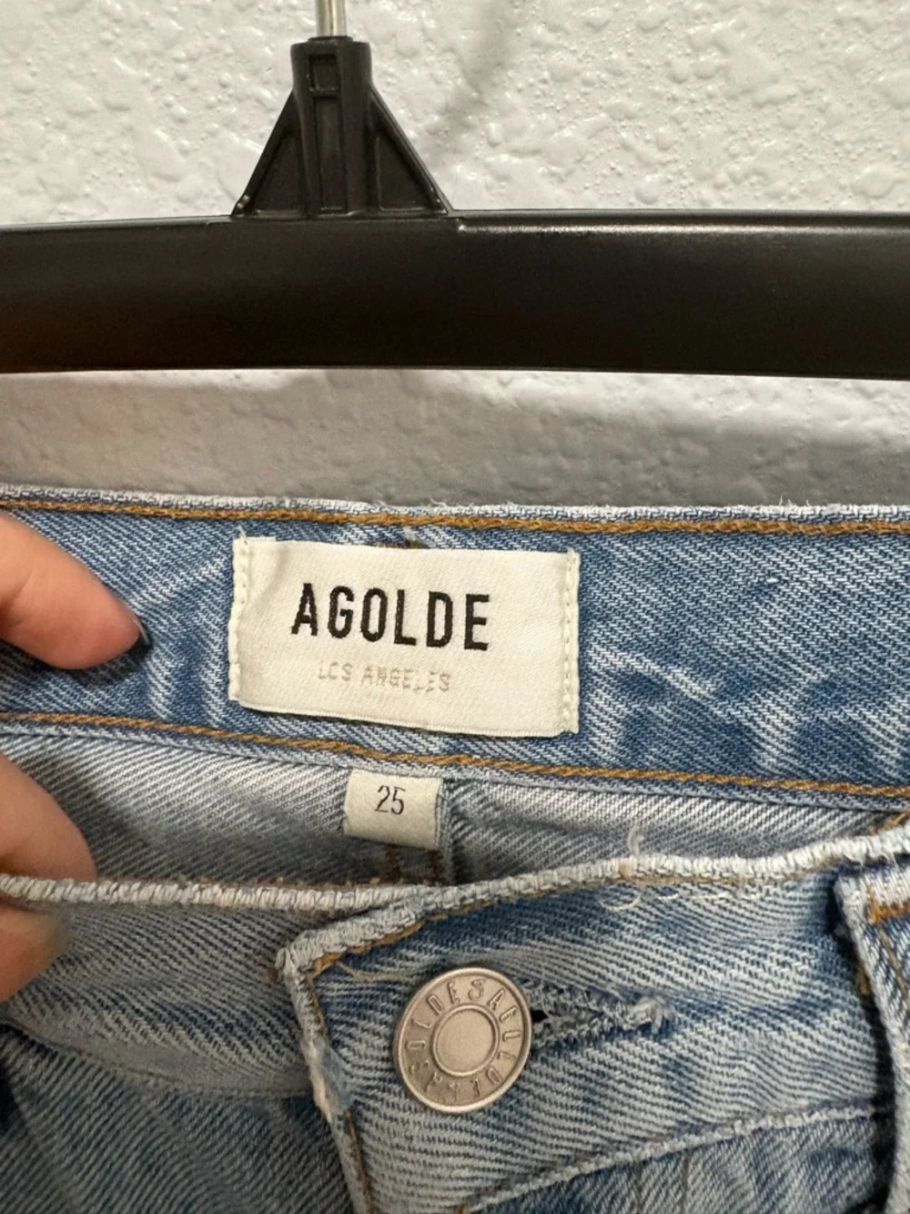 Agolde 90’s Mid Rise Loose Fit Jeans Snapshot Sz25 Good Condition firm price - Picture 8 of 12